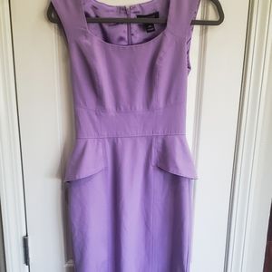 WHITE HOUSE BLACK MARKET Lilac Pelum Dress